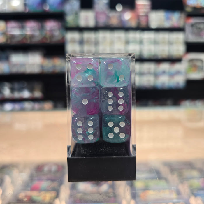 Chessex: Nebula - Luminary - 16mm D6 36PC Dice Block (Wisteria & White)