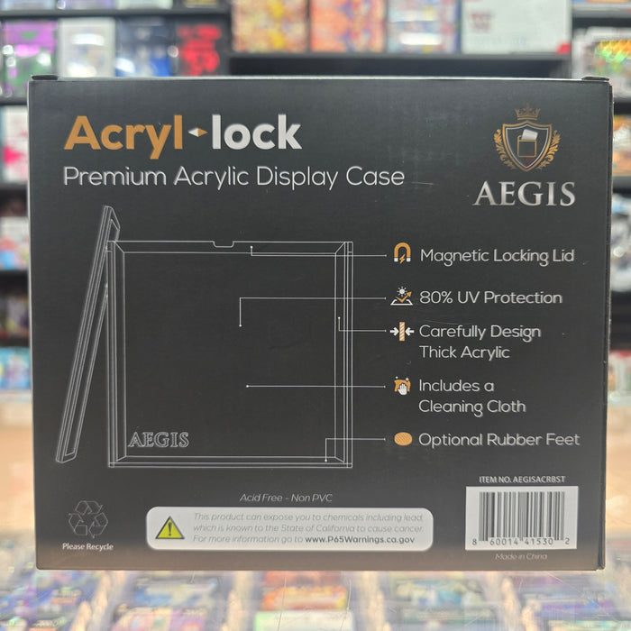 Aegis: Acryl-lock Booster Box Display (For Pokémon TCG)