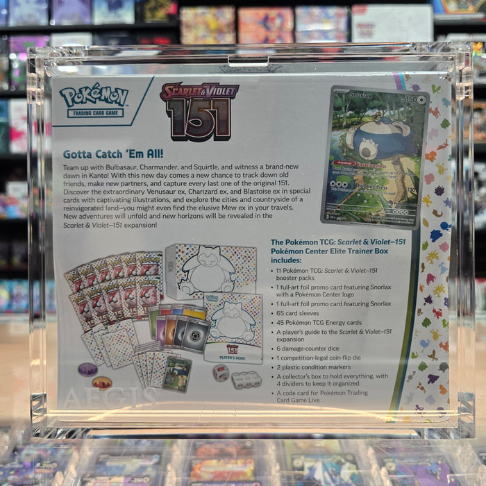 Aegis: Acryl-lock Elite Trainer Box Display (For Pokémon TCG)