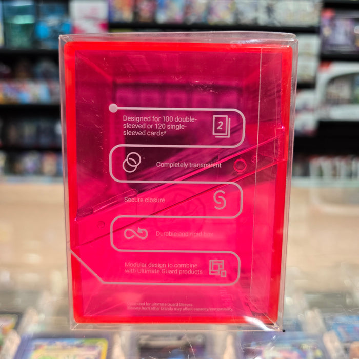 Ultimate Guard - Boulder Deck Case 100+ (Clear Rhodonite)