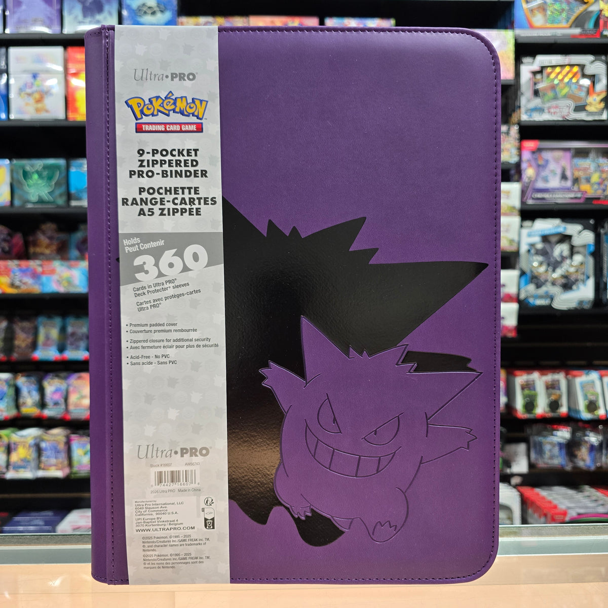 Ultra-PRO: Pokmon Elite Series 9-Pocket Zippered PRO-Binder - Gengar Smoke and Mirrors Hobby Ultra-PRO: Pokmon Elite Series 9-Pocket Zippered PRO-Binder - Gengar Smoke and Mirrors Hobby