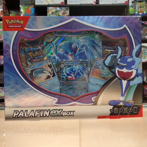 what booster packs are in palafin ex box Pokémon TCG: Palafin ex Box — Smoke and Mirrors Hobby