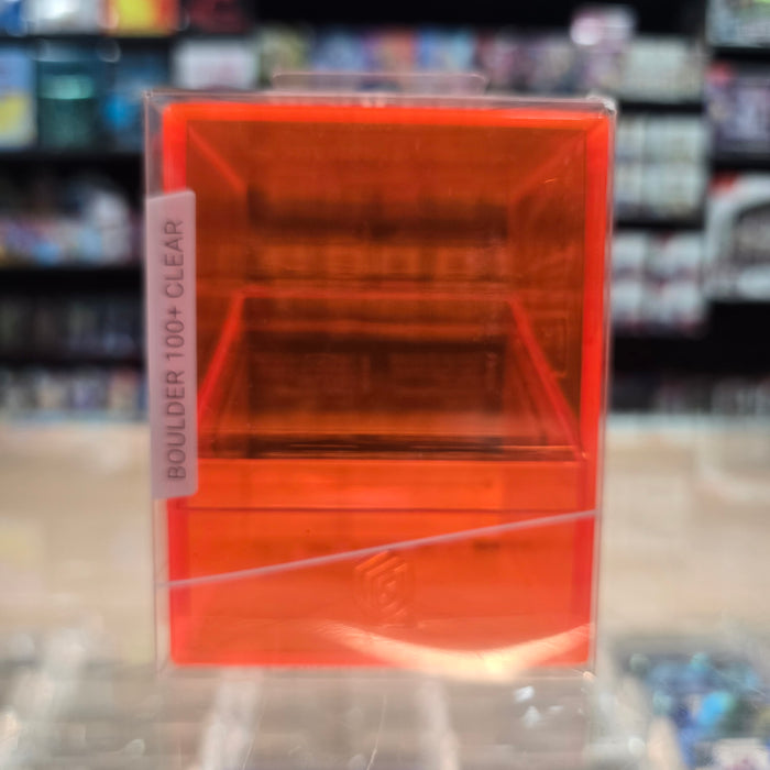 Ultimate Guard - Boulder Deck Case 100+ (Clear Poppy Topaz)