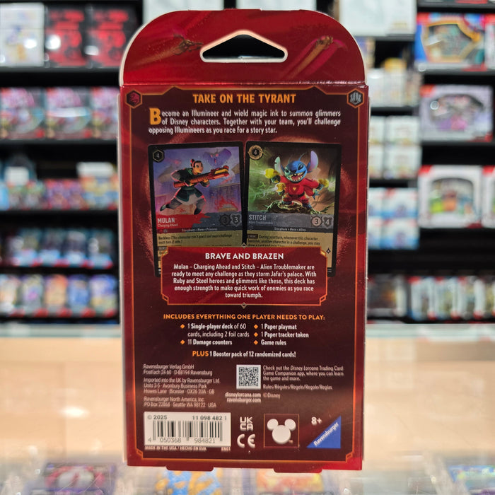 Disney Lorcana: Reign of Jafar - Starter Deck (Ruby & Steel)