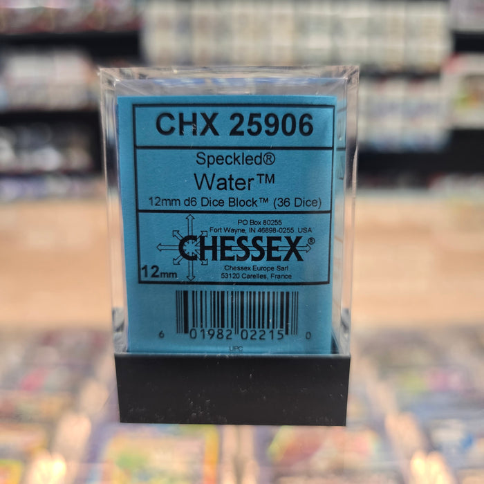 Chessex: Speckled - 12mm D6 36PC Dice Block (Water Elemental)