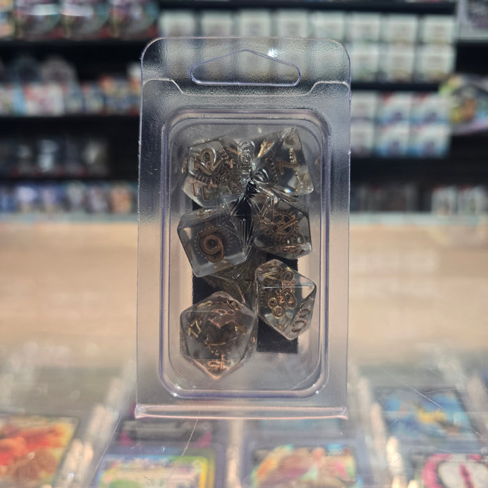 Resin Poly Dice Set - 7PC (Gears)