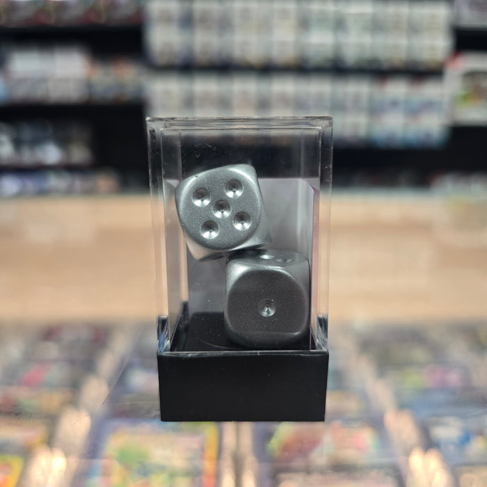 Chessex: Metallic - 16mm D6 2PC Dice Block (Matte Finish)