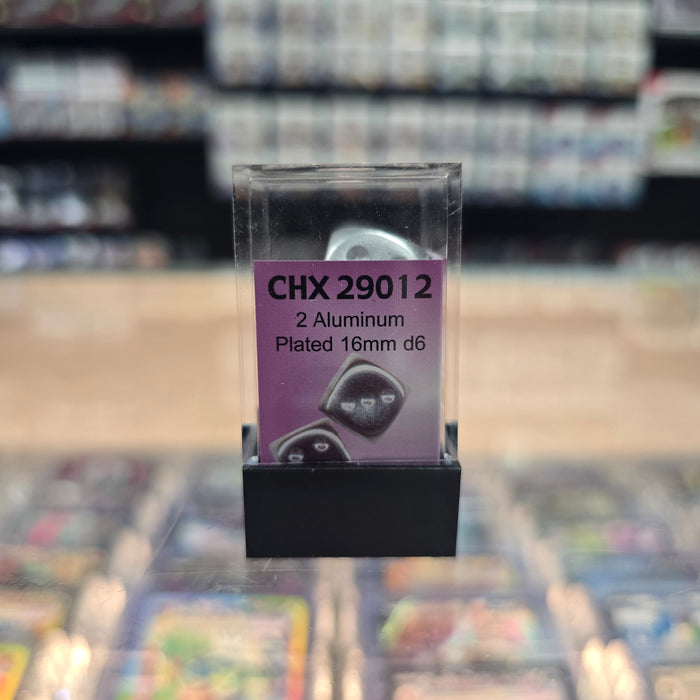 Chessex: Metallic - 16mm D6 2PC Dice Block (Matte Finish)
