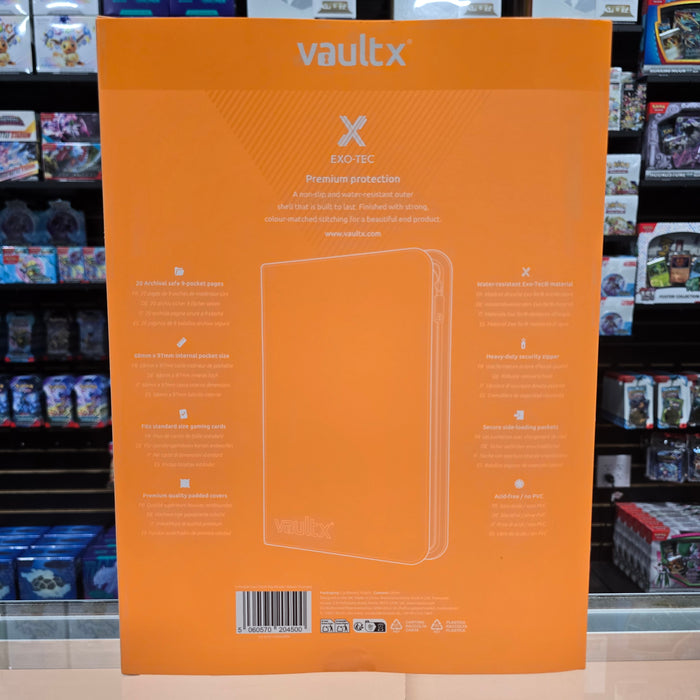 Vault X: 9-Pocket Zip Binder (Neon Orange)