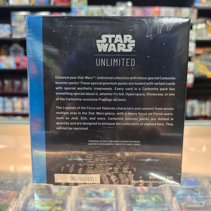 Star Wars: Unlimited - Legends of the Force Carbonite Edition Booster Display