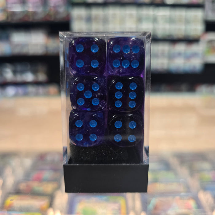 Chessex: Nebula - Luminary - 16mm D6 36PC Dice Block (Nocturnal & Blue)