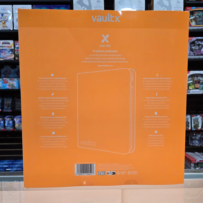 Vault X: 12-Pocket Zip Binder (Neon Orange)