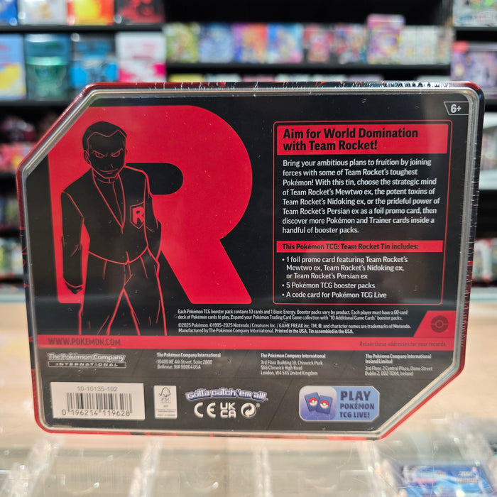 Pokémon TCG: Team Rocket Tin (Team Rocket's Mewtwo ex) (Limit 1)