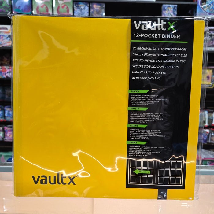 Vault X: 12-Pocket Binder (Yellow)