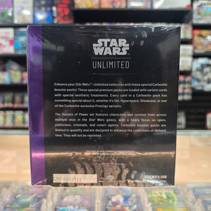 Star Wars: Unlimited - Secrets of Power - Carbonite Edition Booster Display