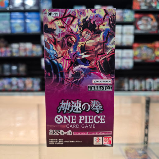 one piece tcg op11 booster box A Fist of Divine Speed OP-11 English Japan2UK 11s Main Theme Is the Whole Cake Island Arc One Piece TCG: A Fist