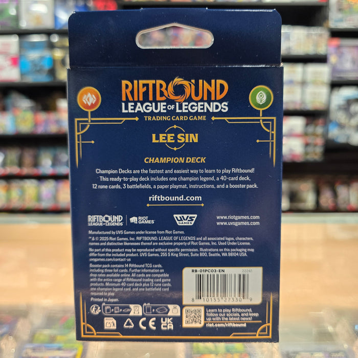 Riftbound TCG: Origins - Champion Deck (Lee Sin) (Limit 1)