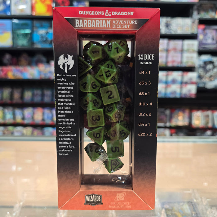 Dungeons & Dragons: Adventure Dice Set 14PC (Barbarian)
