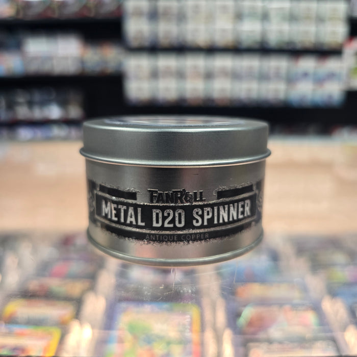 Elixer Liquid Core - Metal D20 Spinner (Antique Copper)