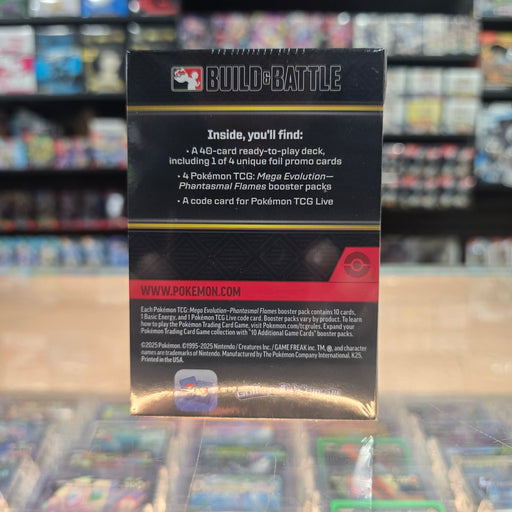 Pokmon TCG: Mega Evolution: Phantasmal Flames - Build & Battle (Limit Smoke and Mirrors Hobby Pokmon TCG: Mega Evolution: Phantasmal Flames - Build & Battle (Limit Smoke and Mirrors Hobby