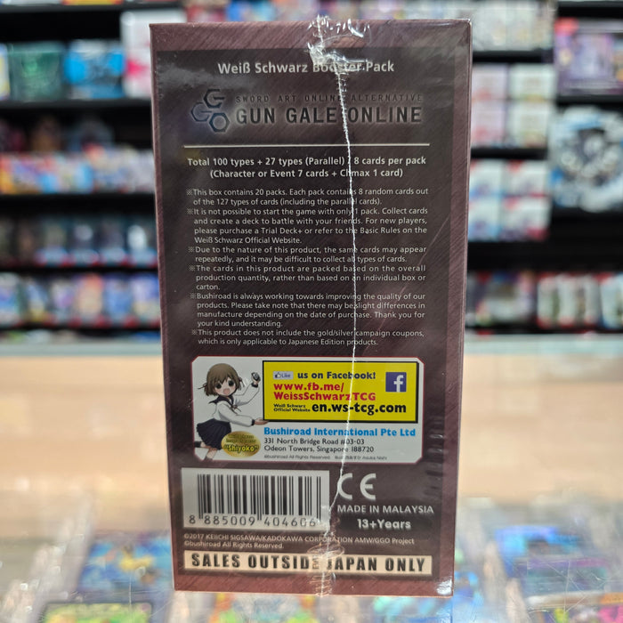 Weiss Schwarz: Sword Art Online Alternative: Gun Gale Online (Reprint) - Booster Box