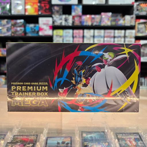 pokemon card game premium trainer box mega Pokémon TCG: Mega Evolution: Premium Trainer Box (J) — Smoke and Mirrors Hobby