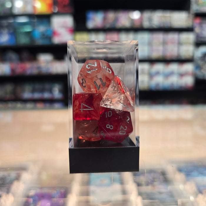 Chessex: Nebula - Luminary - 7PC (Red & Silver)