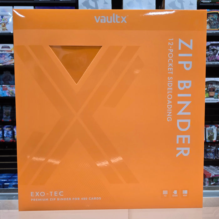 Vault X: 12-Pocket Zip Binder (Neon Orange)