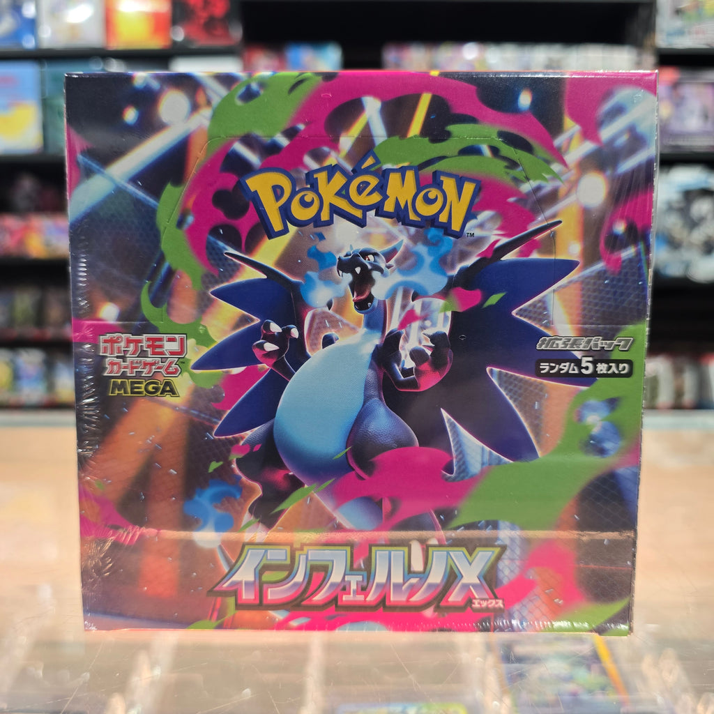 pokemon karten booster box Pokémon TCG: Mega Evolution: Inferno X Box or Pack:Case Special Deal (6 Boxes) graded one piece cards All regular Shiny Pokémon Reacting to Crazy Sharpie