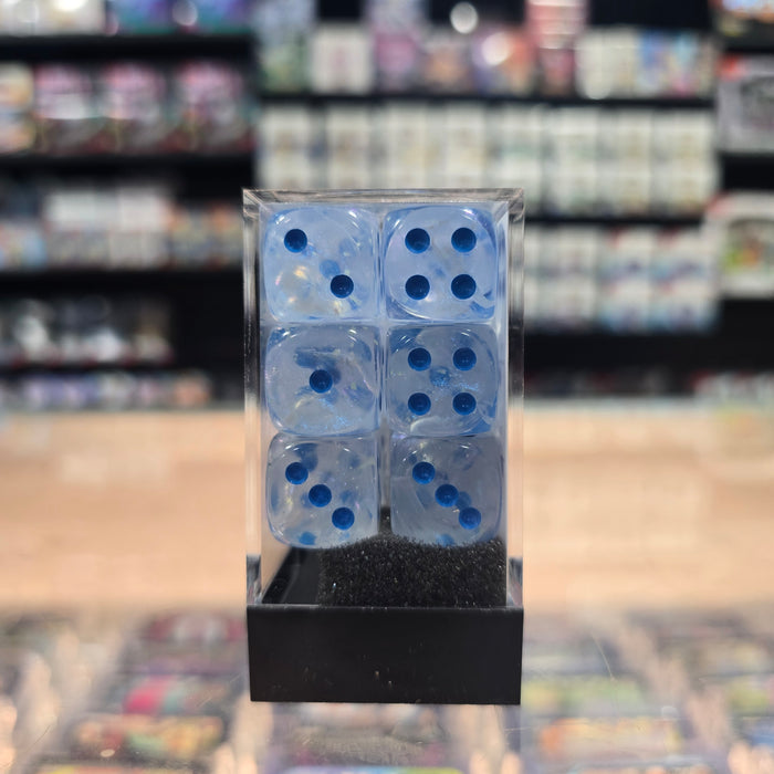Chessex: Borealis - Luminary - 16mm D6 36PC Dice Block (Icicle & Light Blue)