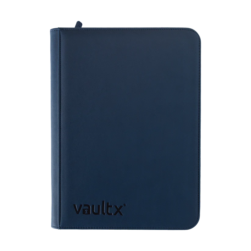 Vault X: 9-Pocket Zip Binder (Royal Blue) — Smoke and Mirrors Hobby