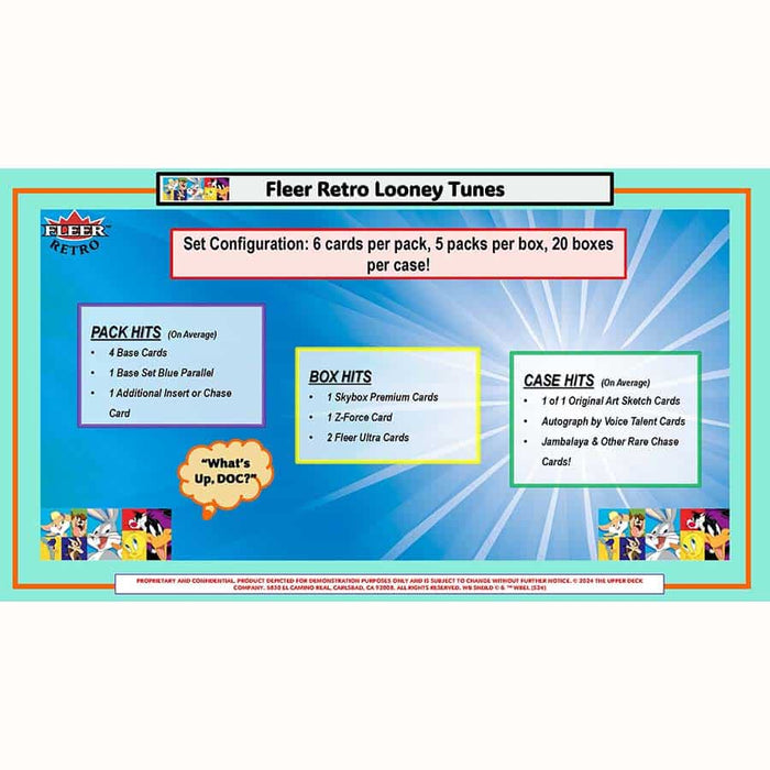 2024 Looney Tunes Fleer Retro Blaster Box