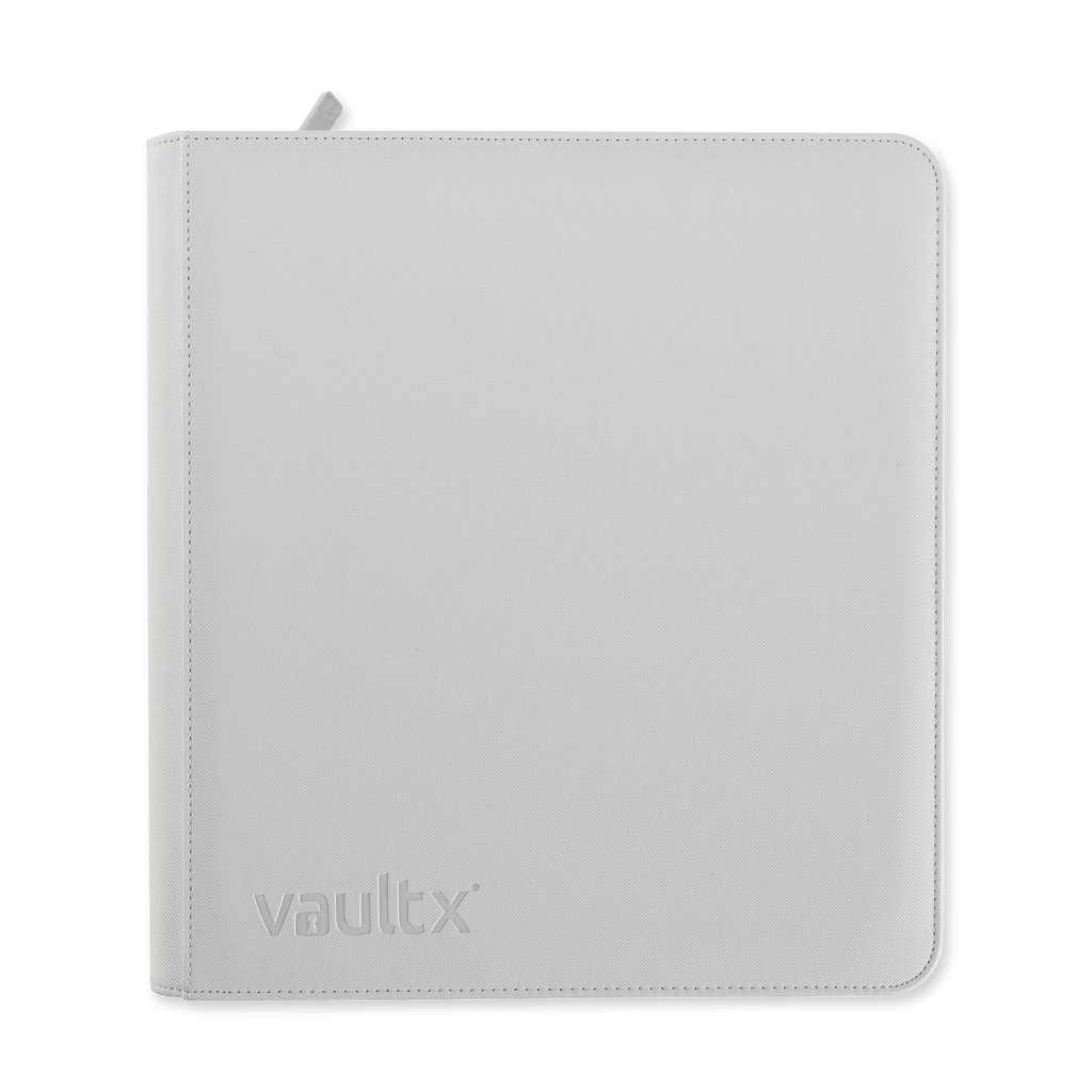 Vault X: 12-Pocket Zip Binder (White Edition) Smoke and Mirrors Hobby Vault X: 12-Pocket Zip Binder (White Edition) Smoke and Mirrors Hobby
