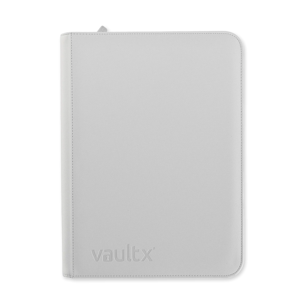 Vault X: 9-Pocket Zip Binder (White Edition) — Smoke and Mirrors Hobby