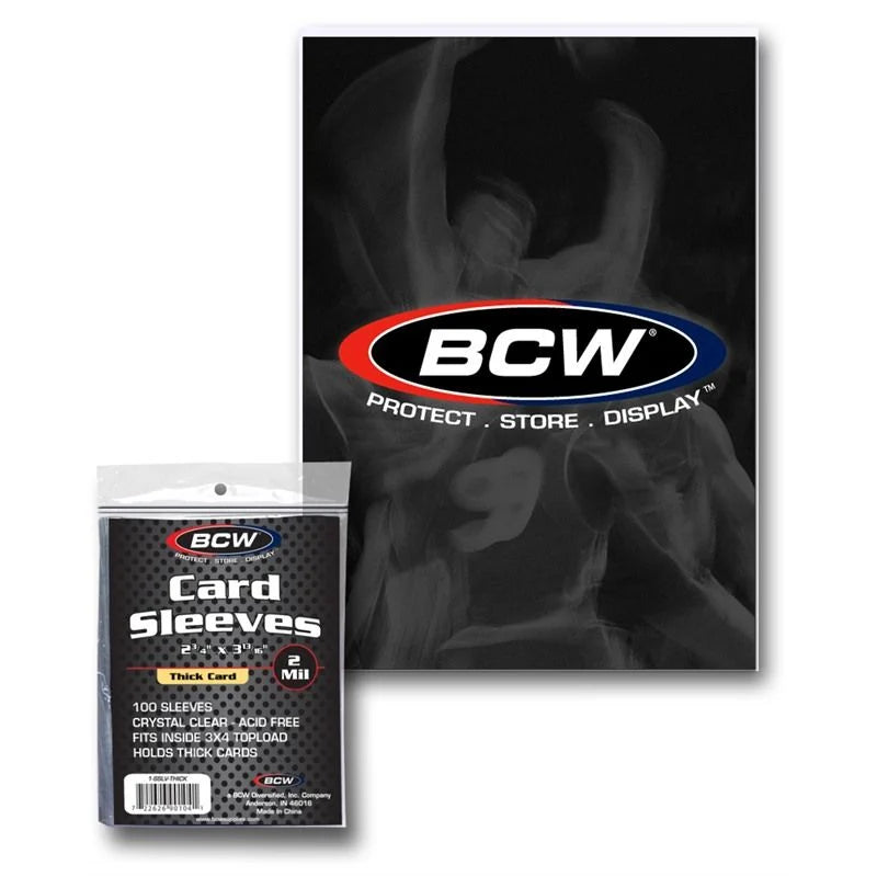 BCW: Thick (240pt) Size Card Sleeve 100CT