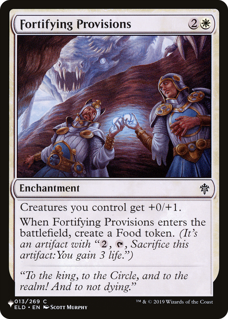 Fortifying Provisions [The List]
