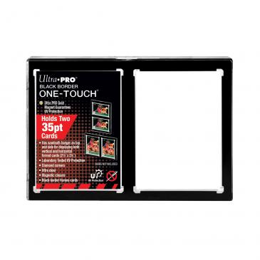 Ultra-PRO: One-Touch Black Border Magnetic 2-Card Holder