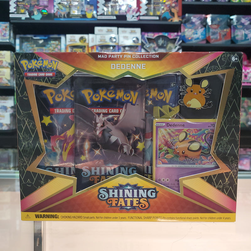 Pokémon TCG: Shining Fates - Mad Party Pin Collection (Dedenne)