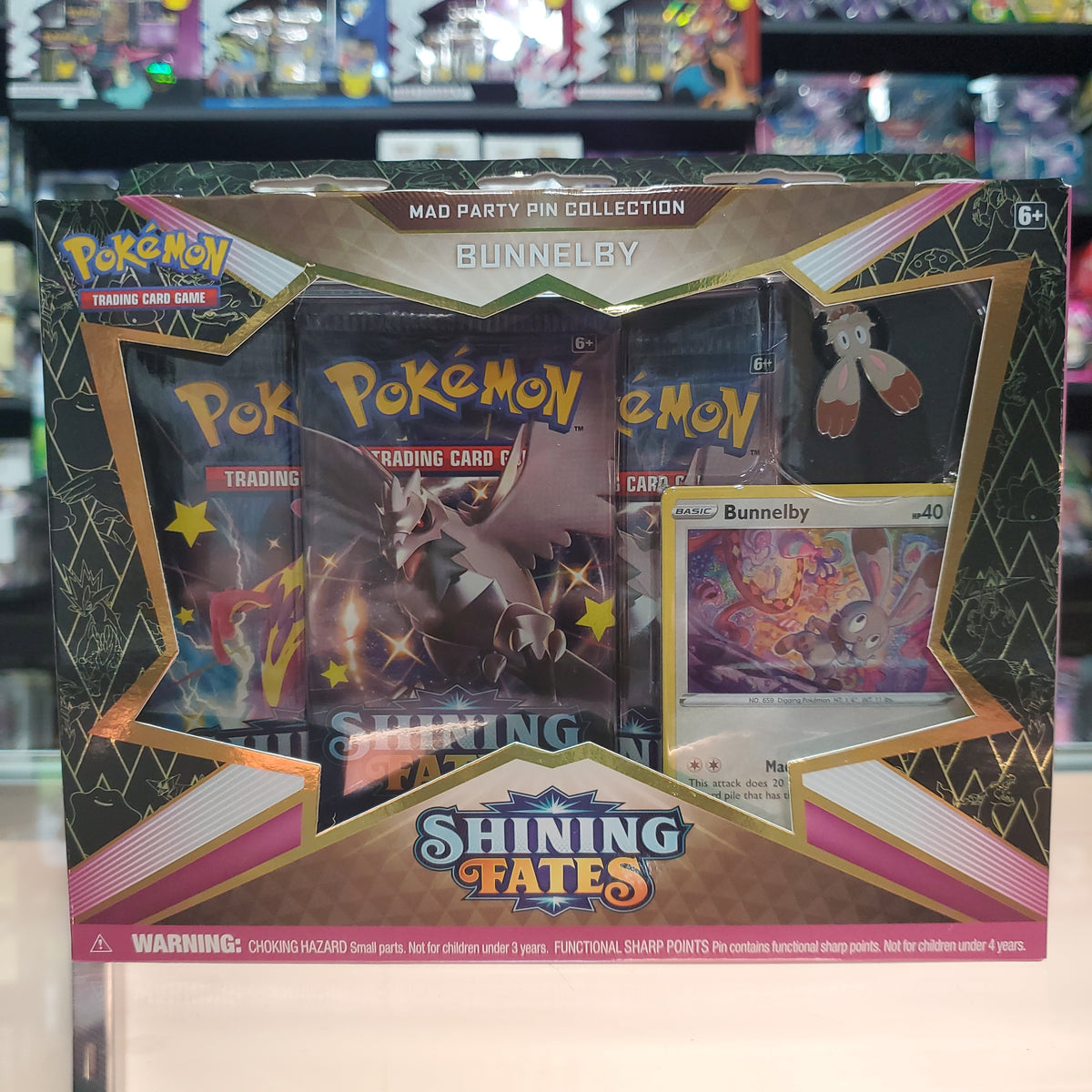 pokemon trading card game shining fates mad party pin collection Pokémon TCG: Common Uncommon:1000 EX/V/VSTAR/VMAX Japanese INACTIV themed party Elixir of Immortality (#1634)