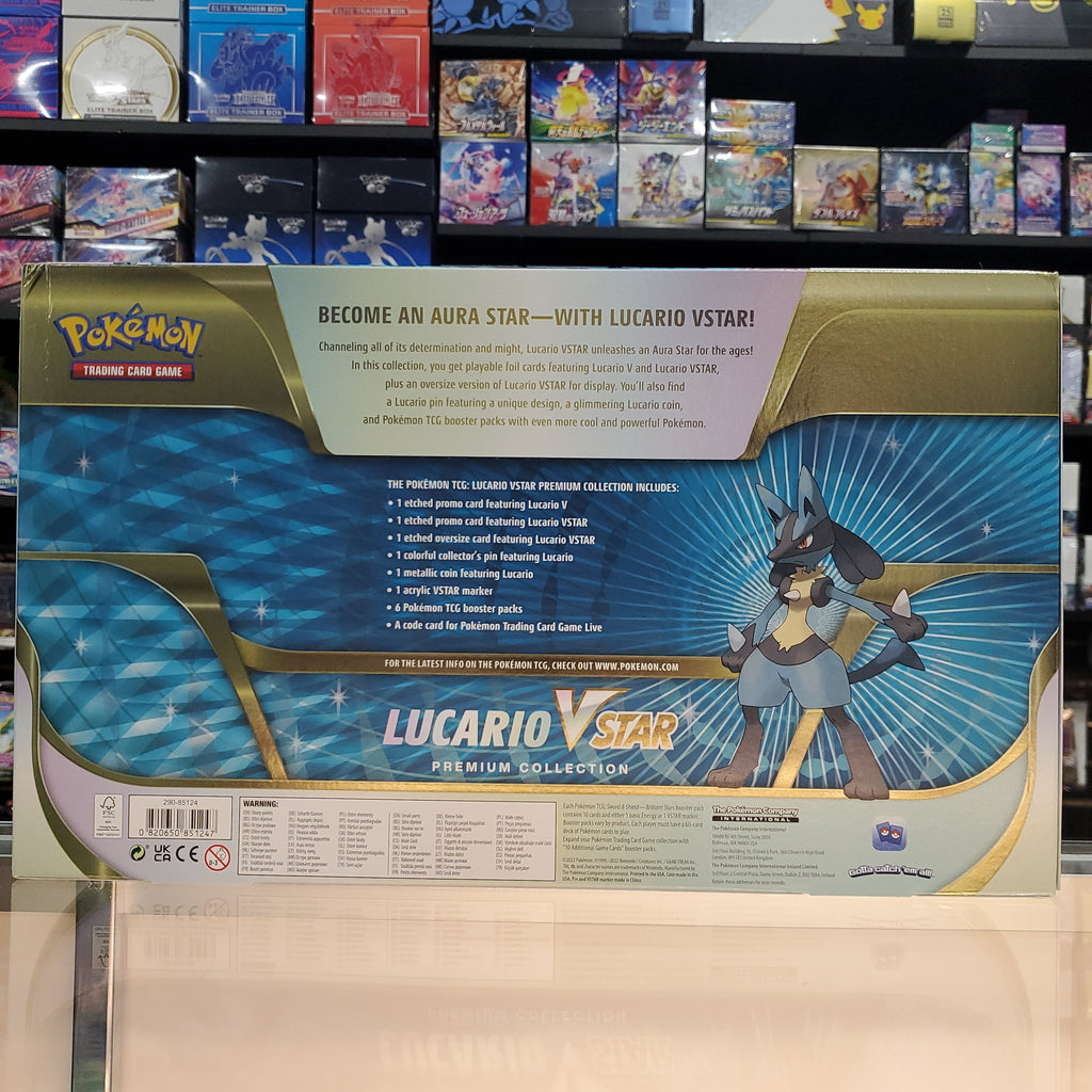 Pokémon TCG Sword & Shield Lucario VSTAR Premium Collection Box - US