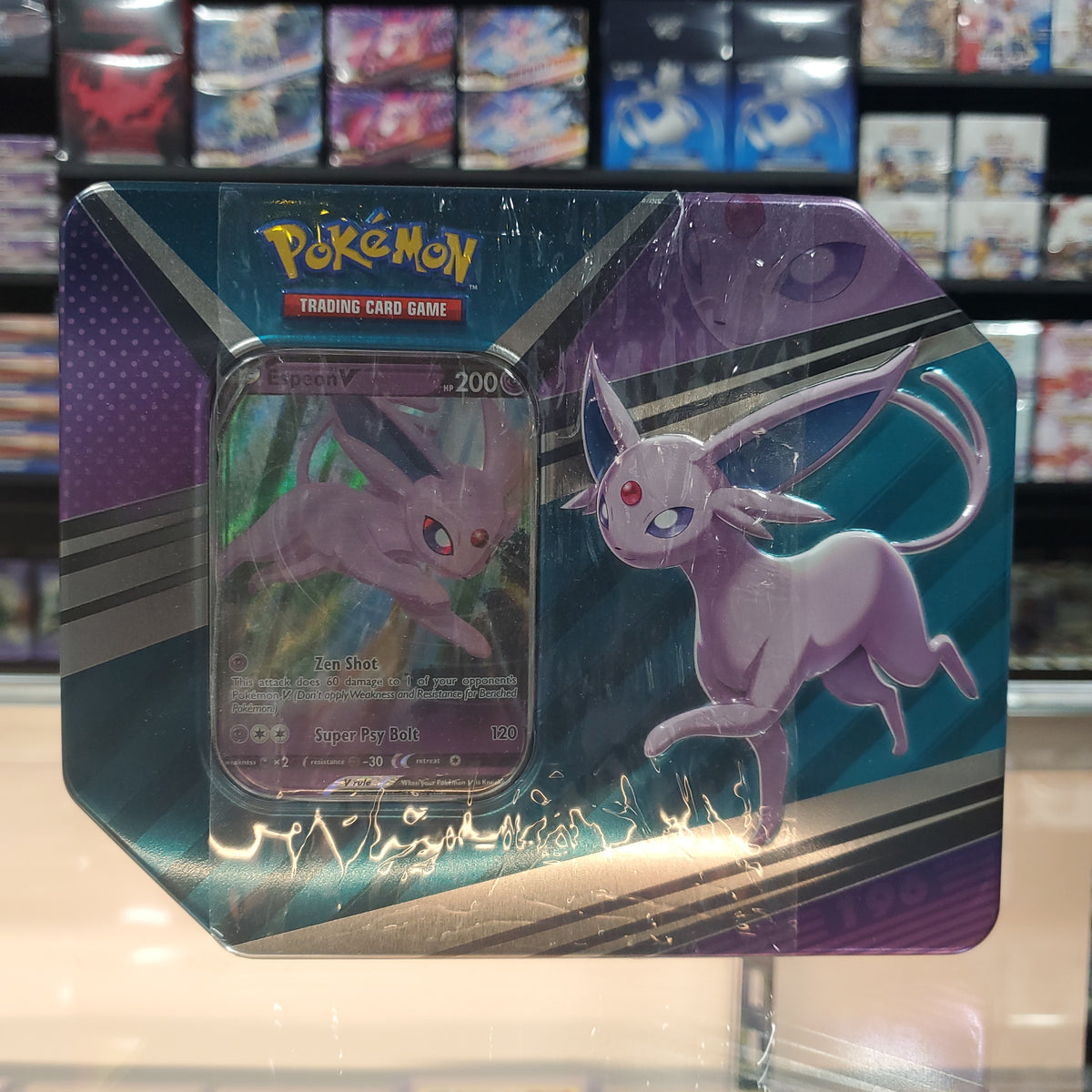 Pokmon TCG: V Heroes Tin (Espeon V)  Smoke and Mirrors Hobby