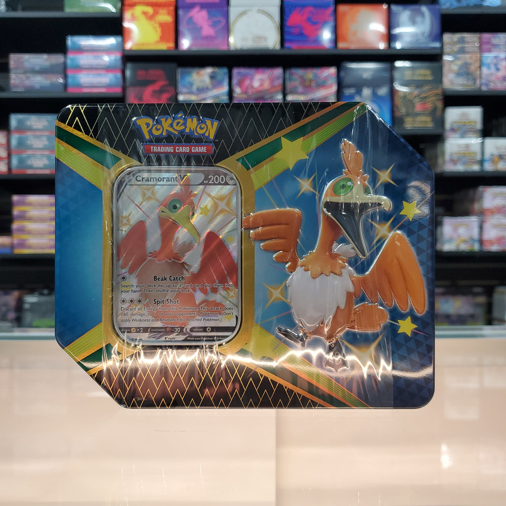 Pokmon TCG: Shining Fates - Collector's Tin (Cramorant V) Smoke and Mirrors Hobby Pokmon TCG: Shining Fates - Collector's Tin (Cramorant V) Smoke and Mirrors Hobby