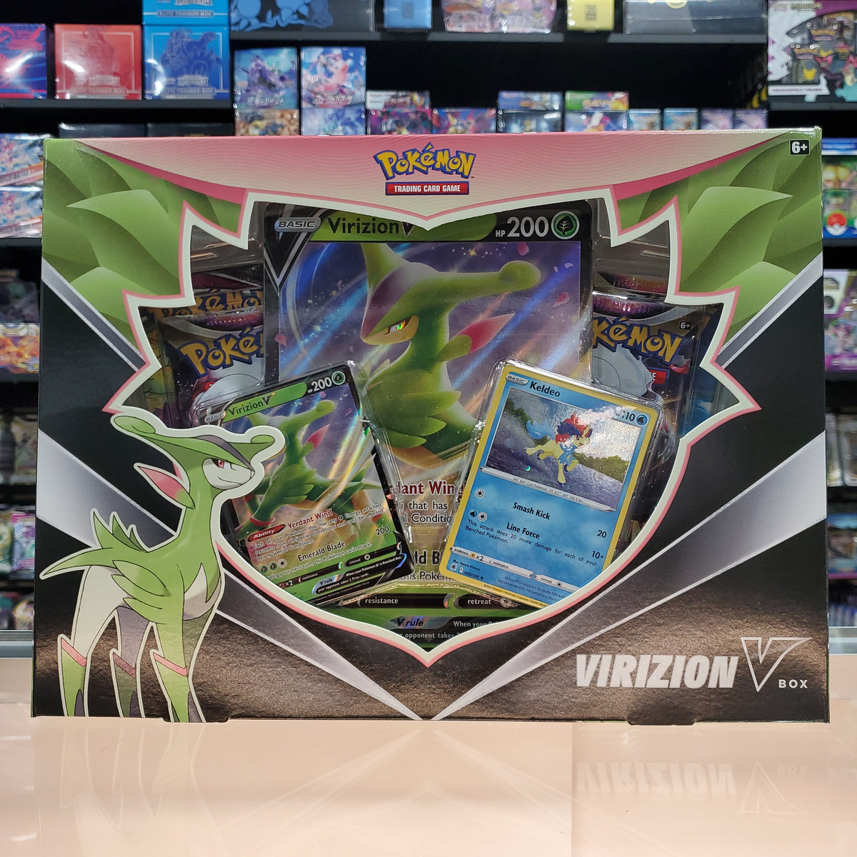 pokemon trading card game: virizion v box Pokémon TCG: Virizion V Box — Smoke and Mirrors Hobby