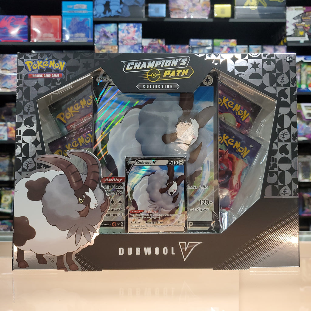 Pokémon TCG: Champion's Path Dubwool V Collection Box — Smoke and Mirrors  Hobby