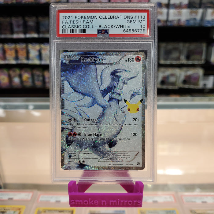 Reshiram - Celebrations: Classic Collection Holofoil: PSA 10