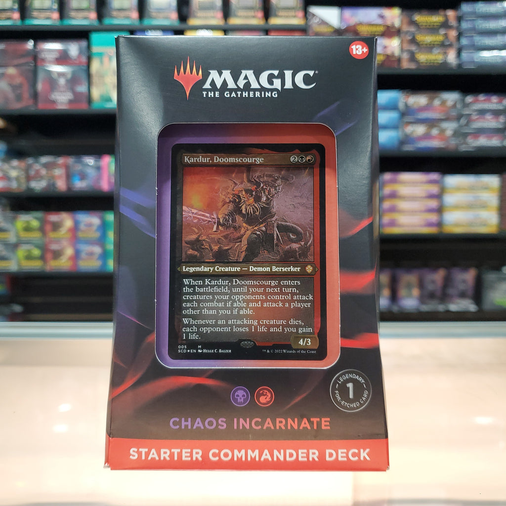 Magic: The Gathering - Starter Commander Deck (Chaos Incarnate) Smoke and Mirrors Hobby Magic: The Gathering - Starter Commander Deck (Chaos Incarnate) Smoke and Mirrors Hobby