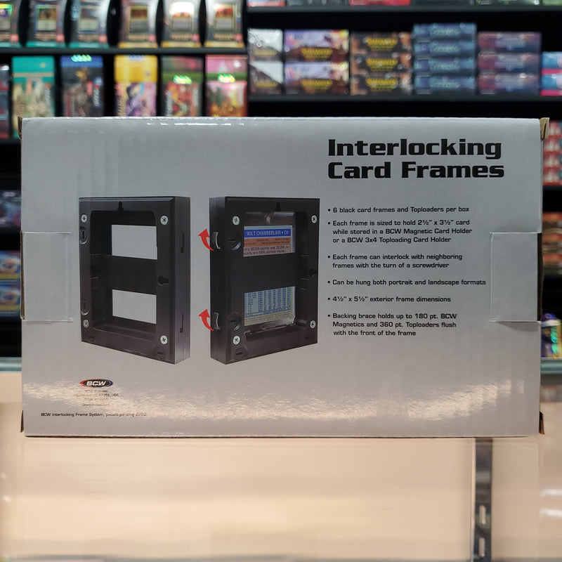 BCW: Interlocking Card Frames - Black
