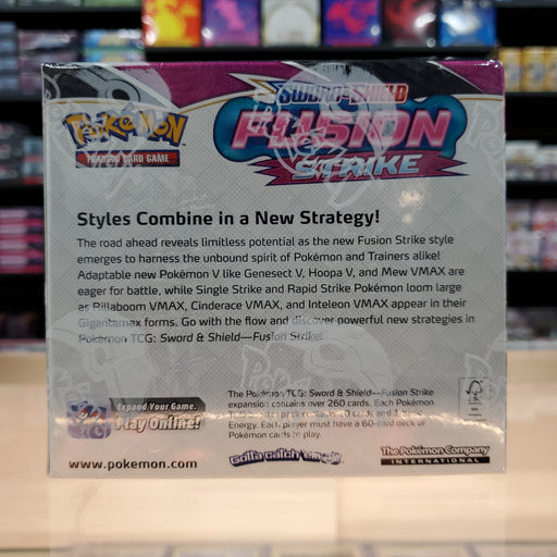 Pokmon TCG: Sword & Shield: Fusion Strike - Booster Box Smoke and Mirrors Hobby Pokmon TCG: Sword & Shield: Fusion Strike - Booster Box Smoke and Mirrors Hobby