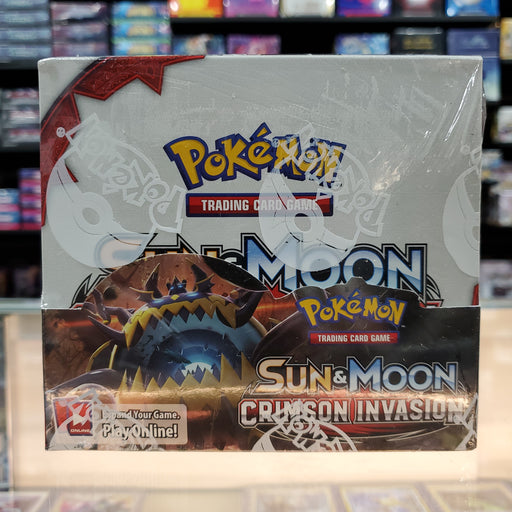 Pokmon TCG: Sun & Moon: Crimson Invasion - Booster Box Smoke and Mirrors Hobby Pokmon TCG: Sun & Moon: Crimson Invasion - Booster Box Smoke and Mirrors Hobby