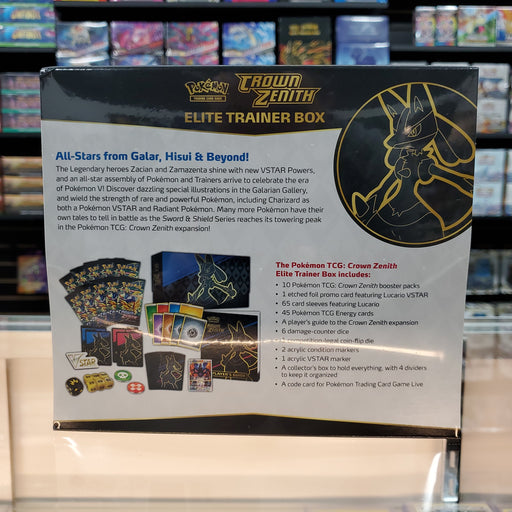 Pokmon TCG: Sword & Shield: Crown Zenith - Elite Trainer Box Smoke and Mirrors Hobby Pokmon TCG: Sword & Shield: Crown Zenith - Elite Trainer Box Smoke and Mirrors Hobby